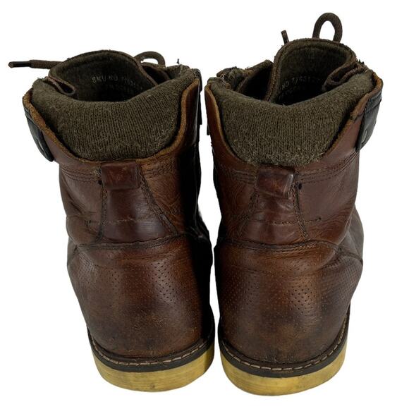 Four Brothers Brown Leather Boots SZ 9.5 - Picture 2 of 12